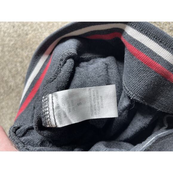 Lacoste Pants Mens Small Gray Sleepwear Pajama Lounge Gator Pockets Side Stripe - Picture 3 of 6